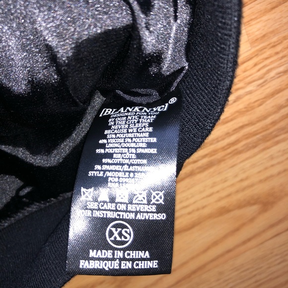 BLANK NYC Womens Faux Leather Vegan Moto Asymmetrical Black Jacket Sz XS NWT - Picture 5 of 7